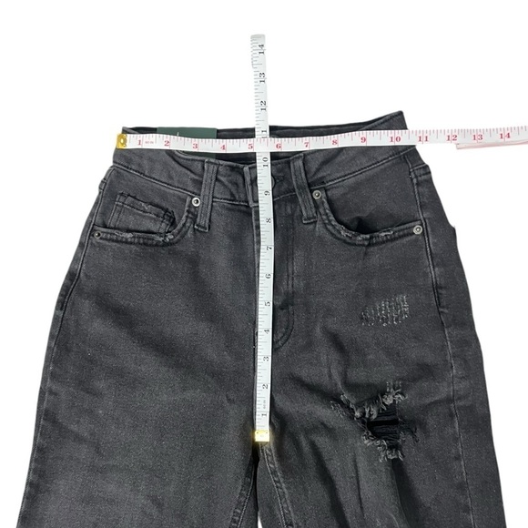 NWT Wild Fable Super High Rise Tapered Black Wash Jean - Size 00 - Picture 5 of 9